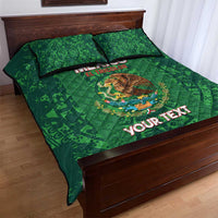 Custom Mexico Football Quilt Bed Set 2025 El Tri Champions Green Color - Wonder Print Shop