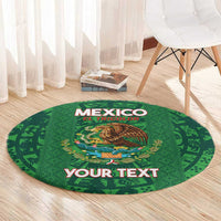Custom Mexico Football Round Carpet 2025 El Tri Champions Green Color - Wonder Print Shop
