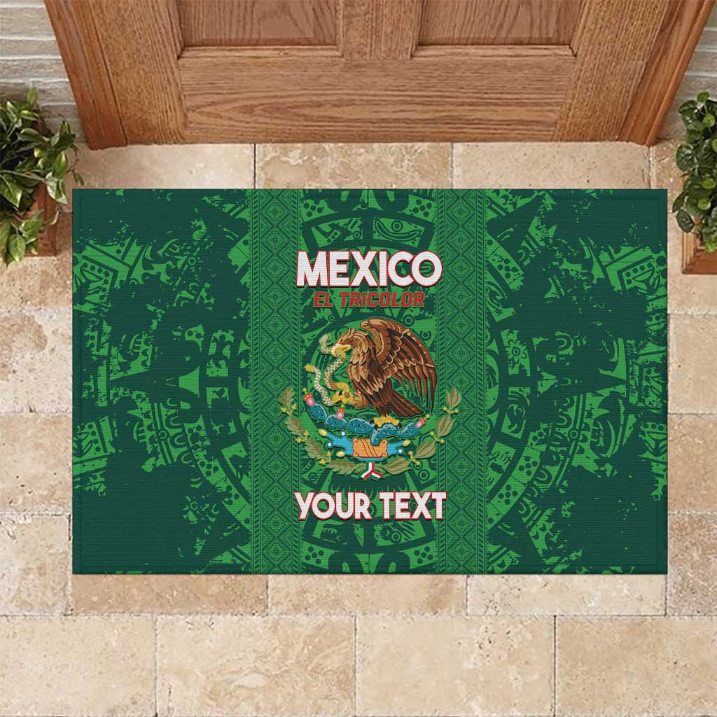 Custom Mexico Football Rubber Doormat 2025 El Tri Champions Green Color - Wonder Print Shop