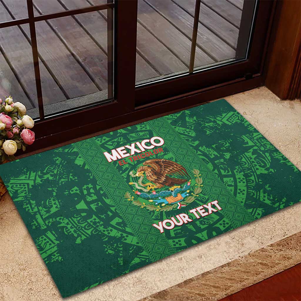 Custom Mexico Football Rubber Doormat 2025 El Tri Champions Green Color - Wonder Print Shop