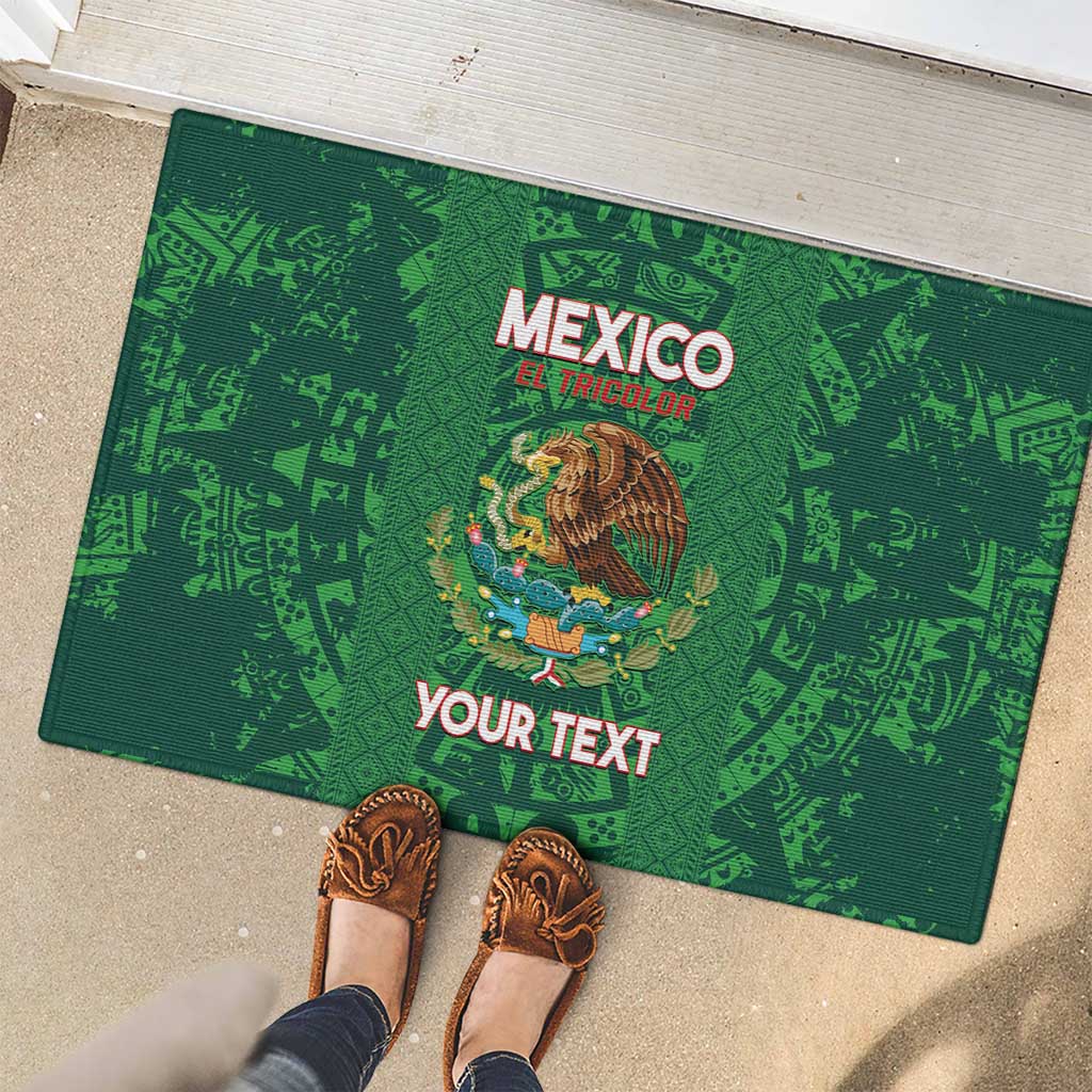 Custom Mexico Football Rubber Doormat 2025 El Tri Champions Green Color - Wonder Print Shop