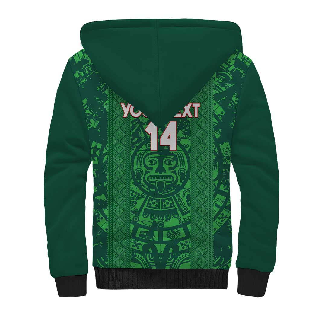 Custom Mexico Football Sherpa Hoodie 2025 El Tri Champions Green Color - Wonder Print Shop