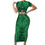 Custom Mexico Football Short Sleeve Bodycon Dress 2025 El Tri Champions Green Color - Wonder Print Shop