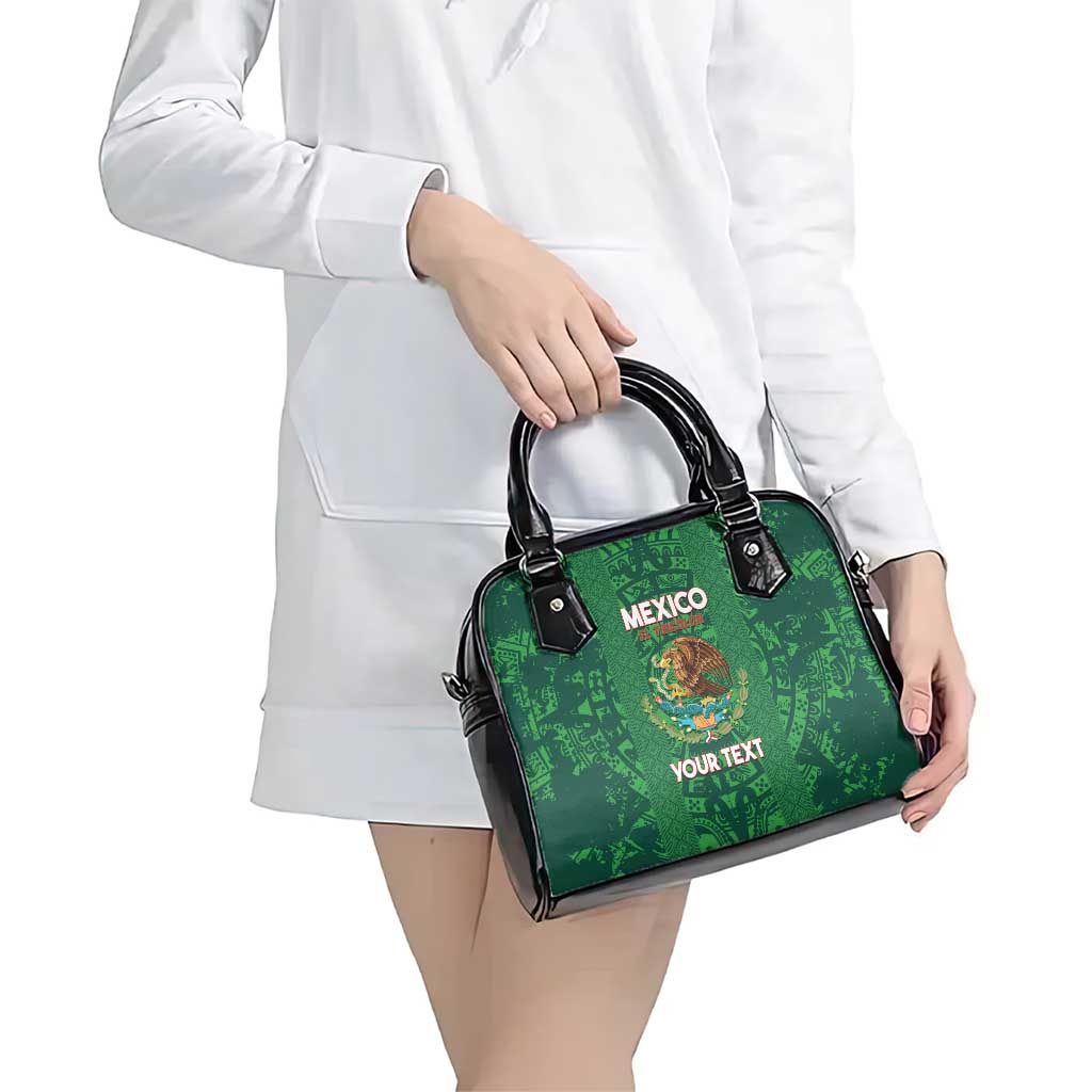 Custom Mexico Football Shoulder Handbag 2025 El Tri Champions Green Color - Wonder Print Shop