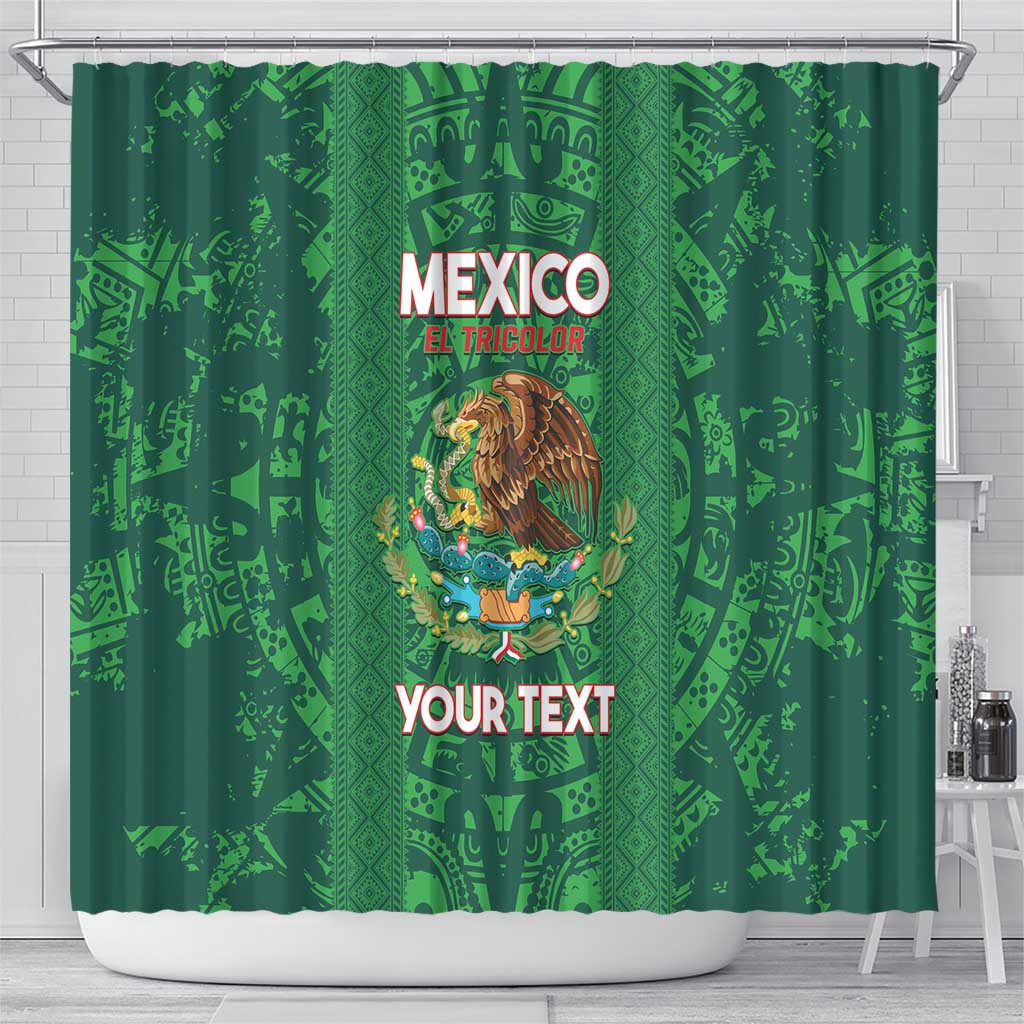 Custom Mexico Football Shower Curtain 2025 El Tri Champions Green Color - Wonder Print Shop