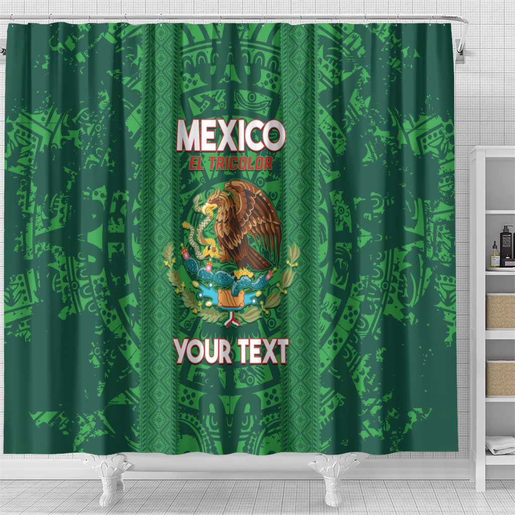 Custom Mexico Football Shower Curtain 2025 El Tri Champions Green Color - Wonder Print Shop