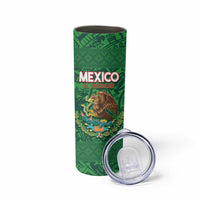 Custom Mexico Football Skinny Tumbler 2025 El Tri Champions Green Color - Wonder Print Shop