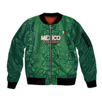 Custom Mexico Football Sleeve Zip Bomber Jacket 2025 El Tri Champions Green Color - Wonder Print Shop