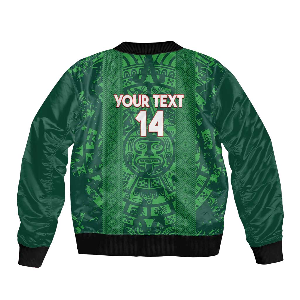 Custom Mexico Football Sleeve Zip Bomber Jacket 2025 El Tri Champions Green Color - Wonder Print Shop