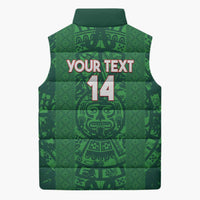 Custom Mexico Football Sleeveless Puffer Jacket 2025 El Tri Champions Green Color - Wonder Print Shop