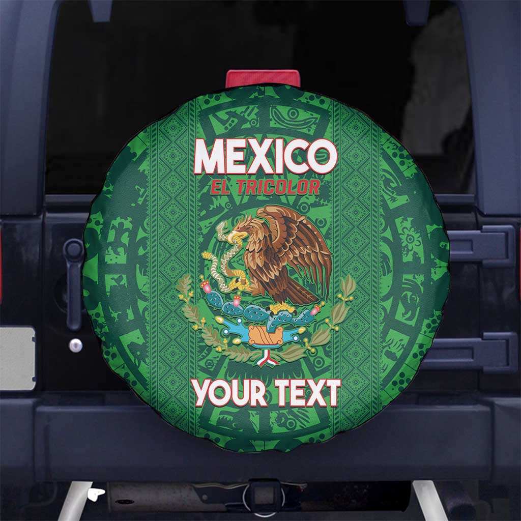 Custom Mexico Football Spare Tire Cover 2025 El Tri Champions Green Color - Wonder Print Shop