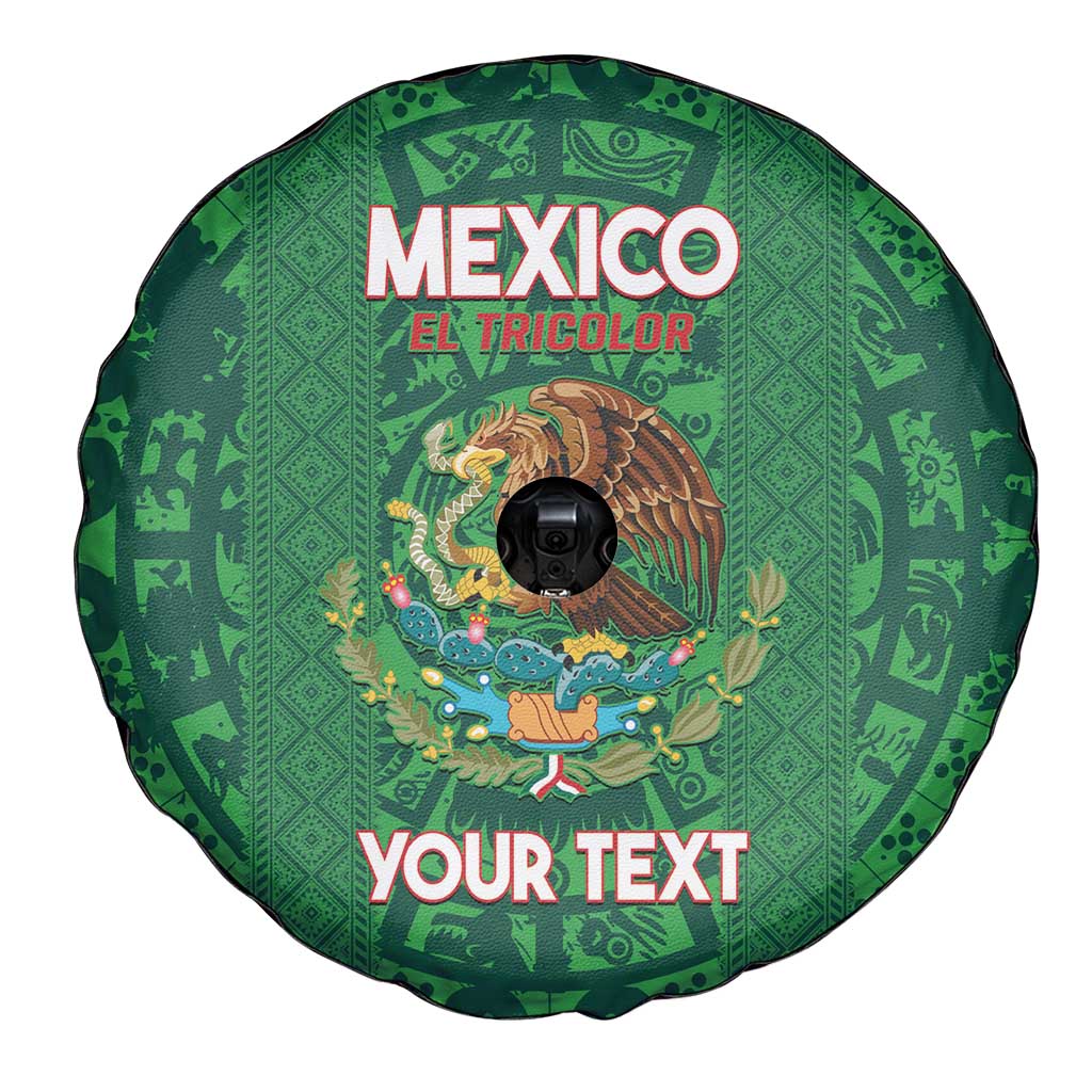 Custom Mexico Football Spare Tire Cover 2025 El Tri Champions Green Color - Wonder Print Shop