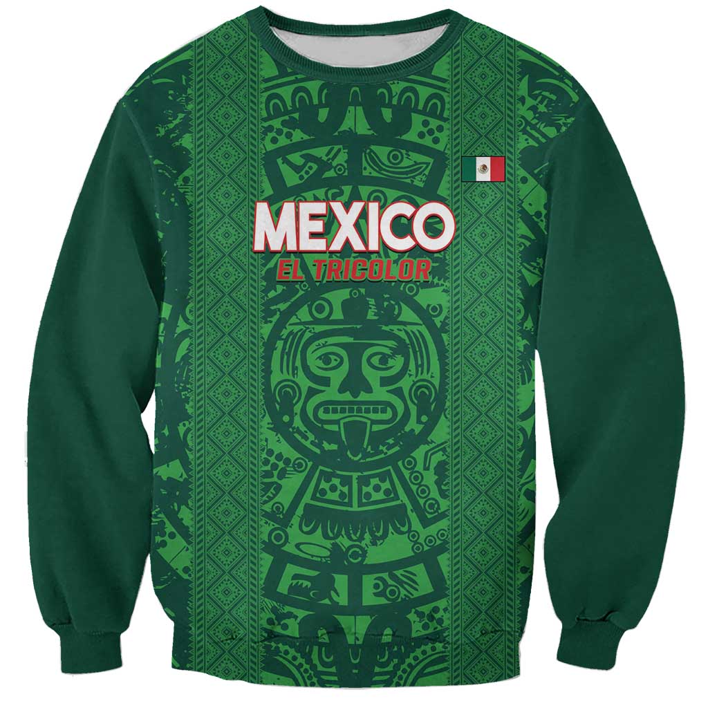 Custom Mexico Football Sweatshirt 2025 El Tri Champions Green Color - Wonder Print Shop
