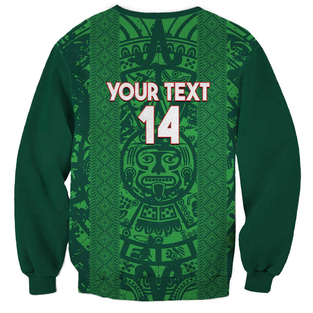 Custom Mexico Football Sweatshirt 2025 El Tri Champions Green Color - Wonder Print Shop