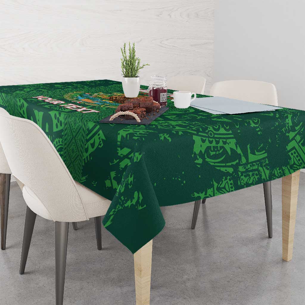 Custom Mexico Football Tablecloth 2025 El Tri Champions Green Color - Wonder Print Shop