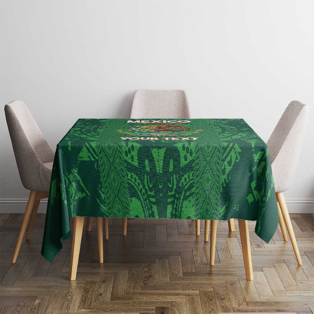 Custom Mexico Football Tablecloth 2025 El Tri Champions Green Color - Wonder Print Shop