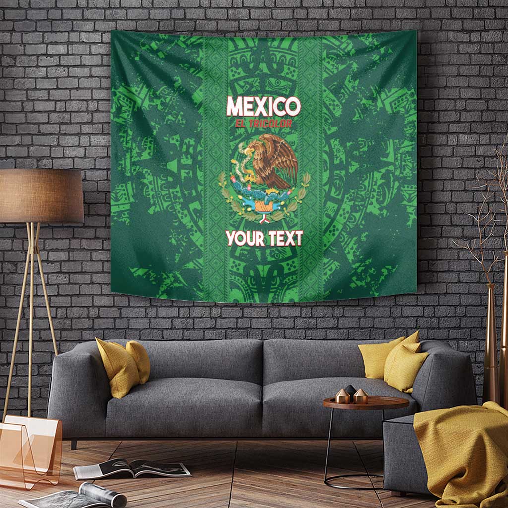 Custom Mexico Football Tapestry 2025 El Tri Champions Green Color - Wonder Print Shop