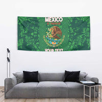 Custom Mexico Football Tapestry 2025 El Tri Champions Green Color - Wonder Print Shop