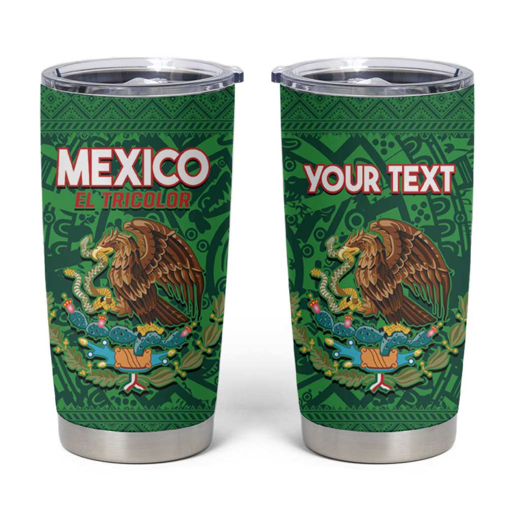 Custom Mexico Football Tumbler Cup 2025 El Tri Champions Green Color - Wonder Print Shop