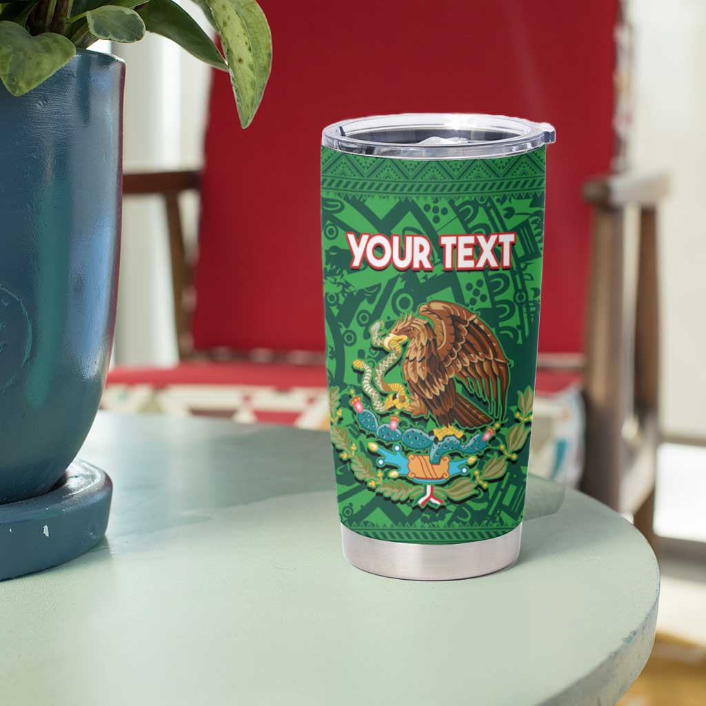 Custom Mexico Football Tumbler Cup 2025 El Tri Champions Green Color - Wonder Print Shop