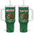 Custom Mexico Football Tumbler With Handle 2025 El Tri Champions Green Color - Wonder Print Shop