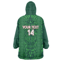 Custom Mexico Football Wearable Blanket Hoodie 2025 El Tri Champions Green Color - Wonder Print Shop
