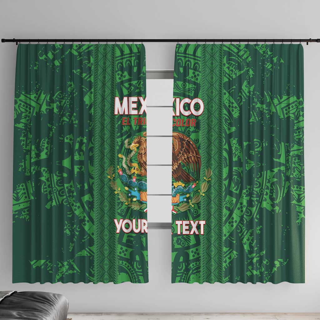 Custom Mexico Football Window Curtain 2025 El Tri Champions Green Color - Wonder Print Shop