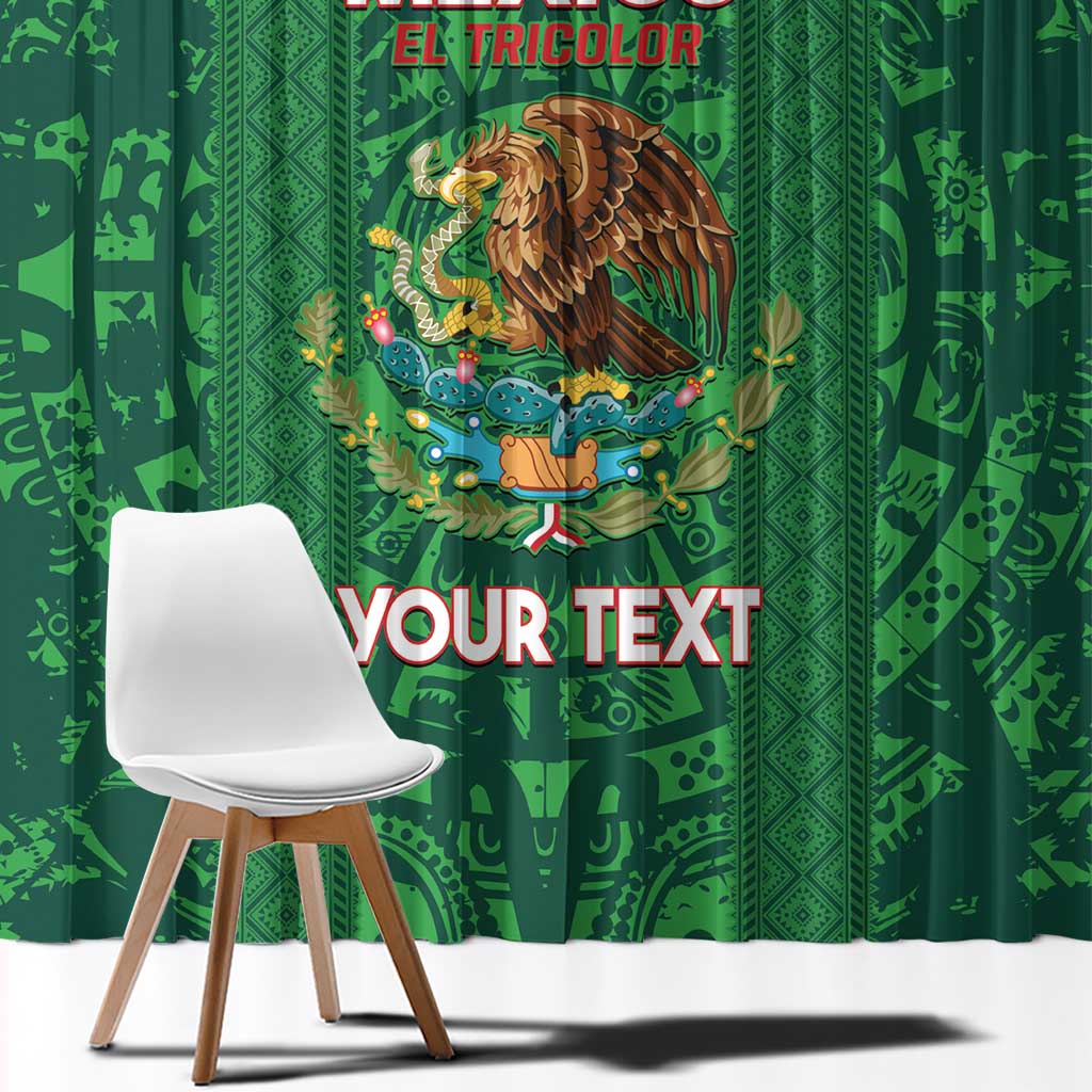 Custom Mexico Football Window Curtain 2025 El Tri Champions Green Color - Wonder Print Shop