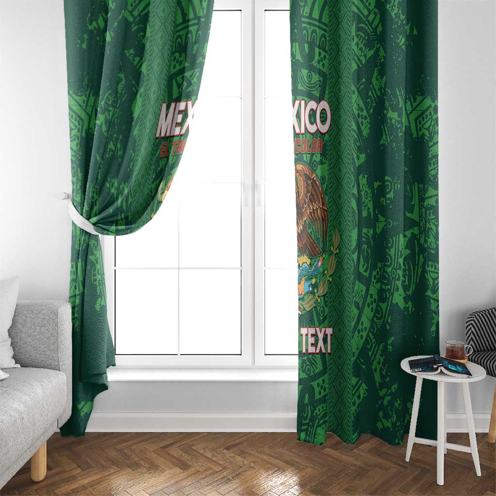 Custom Mexico Football Window Curtain 2025 El Tri Champions Green Color - Wonder Print Shop