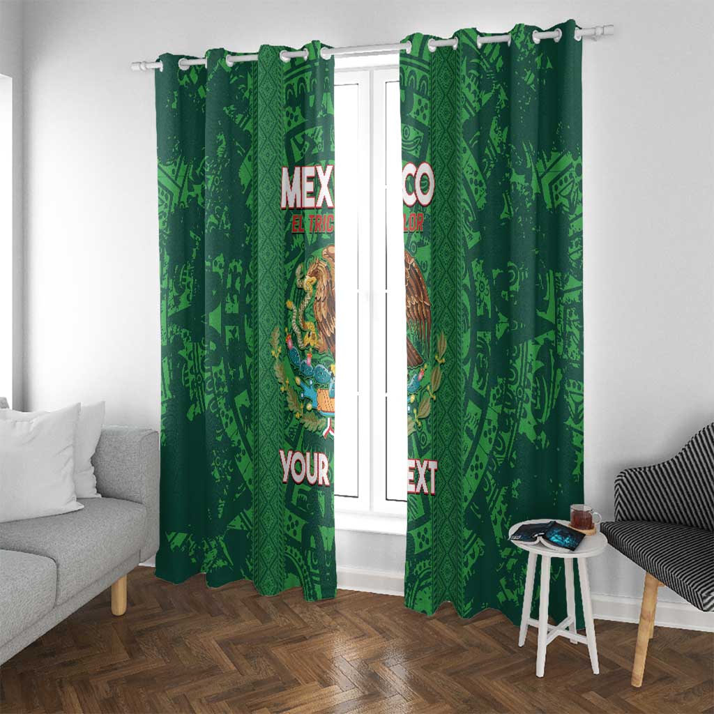 Custom Mexico Football Window Curtain 2025 El Tri Champions Green Color - Wonder Print Shop