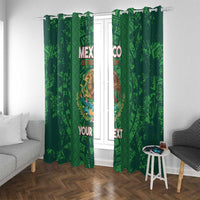 Custom Mexico Football Window Curtain 2025 El Tri Champions Green Color - Wonder Print Shop