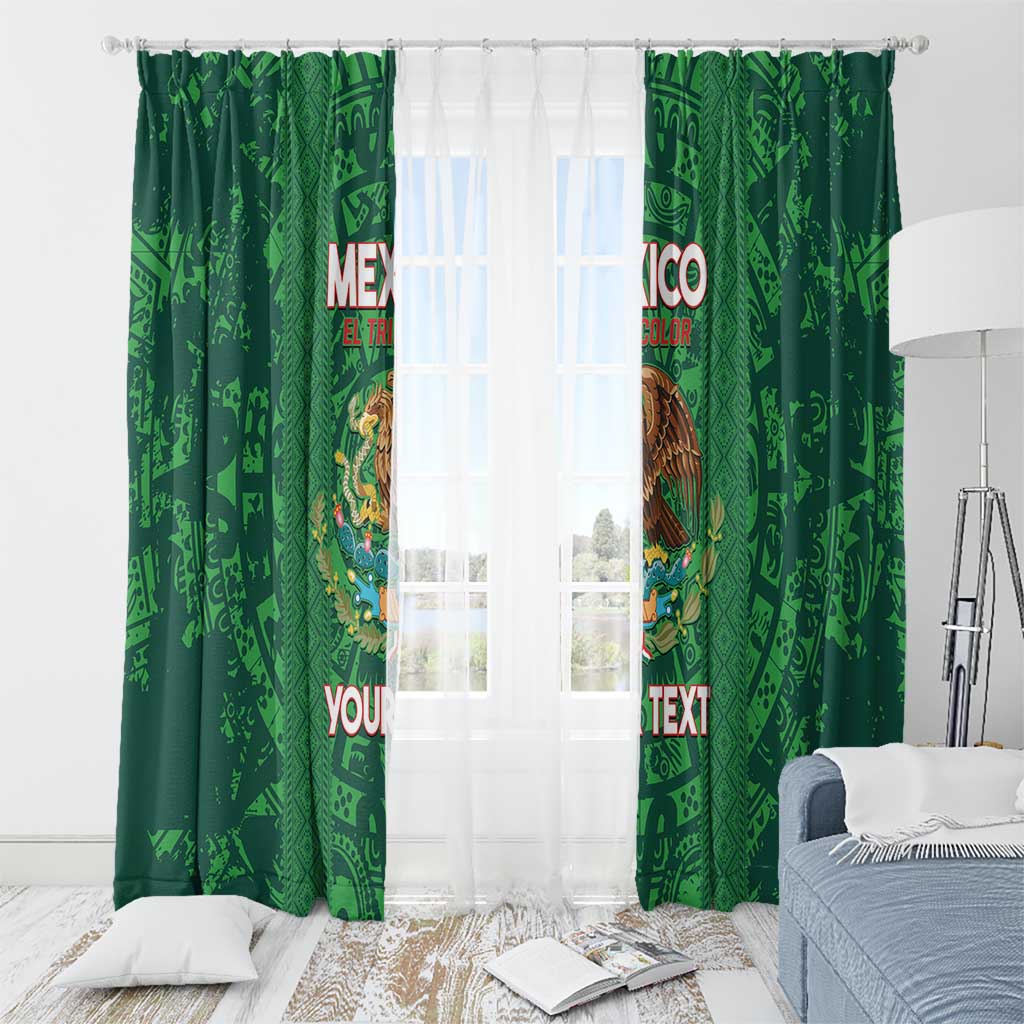 Custom Mexico Football Window Curtain 2025 El Tri Champions Green Color - Wonder Print Shop