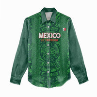 Custom Mexico Football Women Casual Shirt 2025 El Tri Champions Green Color - Wonder Print Shop