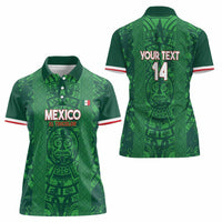 Custom Mexico Football Women Polo Shirt 2025 El Tri Champions Green Color - Wonder Print Shop
