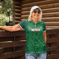 Custom Mexico Football Women Polo Shirt 2025 El Tri Champions Green Color - Wonder Print Shop