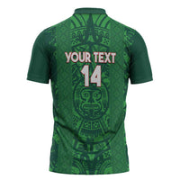 Custom Mexico Football Zipper Polo Shirt 2025 El Tri Champions Green Color - Wonder Print Shop
