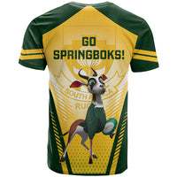 South Africa Rugby T Shirt 2023 World Cup Springboks Mascot - Wonder Print Shop