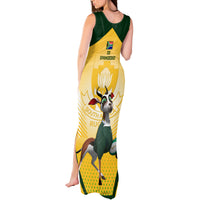South Africa Rugby Tank Maxi Dress 2023 World Cup Springboks Mascot - Wonder Print Shop