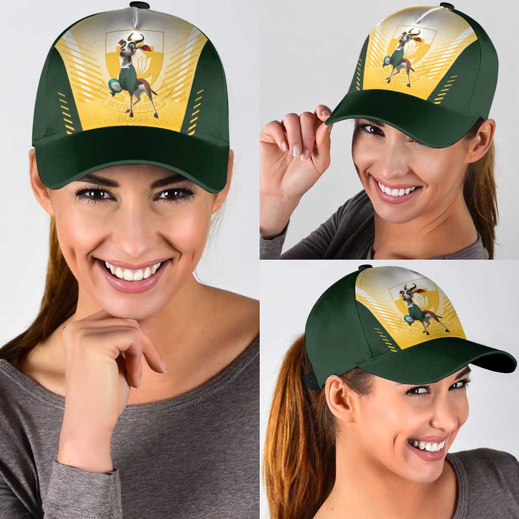 South Africa Rugby Classic Cap Springboks Mascot Sporty Style