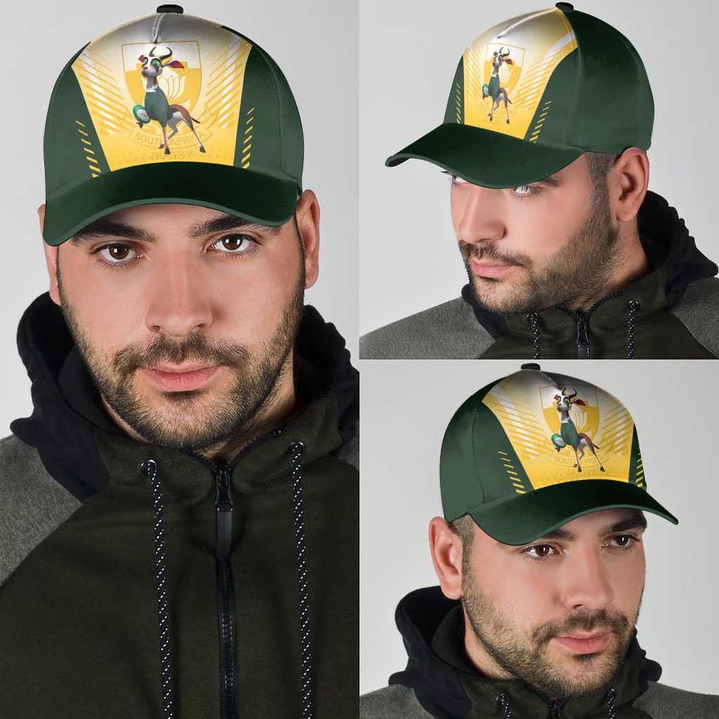 South Africa Rugby Classic Cap Springboks Mascot Sporty Style