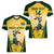 Custom South Africa Rugby Women V Neck T Shirt 2023 World Cup Springboks Mascot - Wonder Print Shop