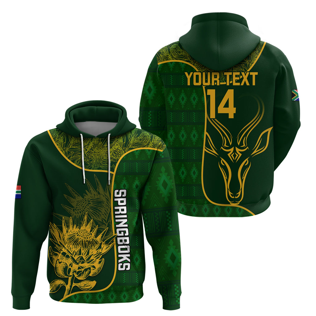 Custom South Africa Rugby Hoodie 2023 Go Champions Springboks With Protea - Wonder Print Shop