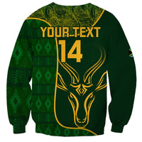 Custom South Africa Rugby Sweatshirt 2023 Go Champions Springboks With Protea - Wonder Print Shop