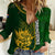 Custom South Africa Rugby Women Casual Shirt 2023 Go Champions Springboks With Protea - Wonder Print Shop