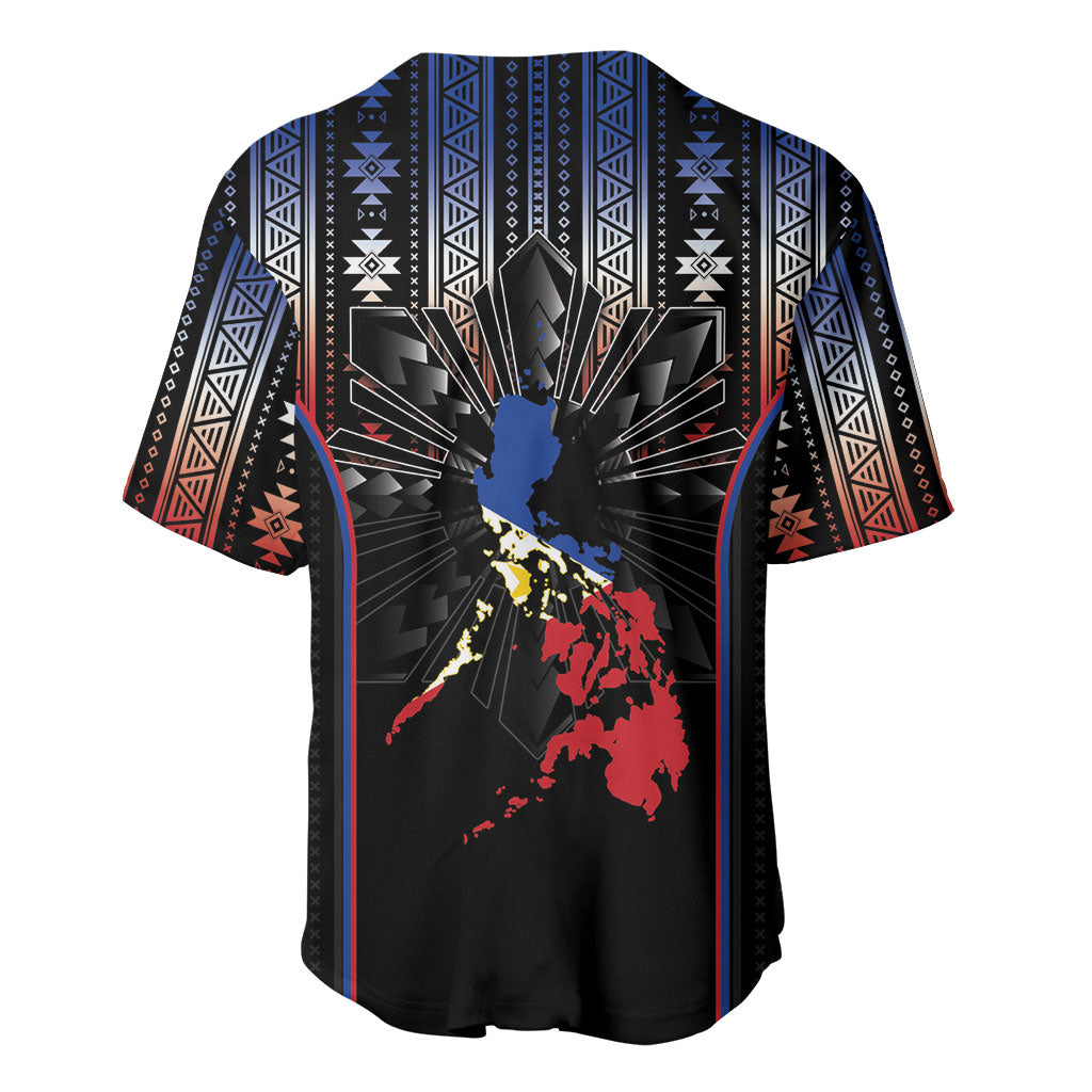 Mabuhay Philippines Festival Baseball Jersey Filipino Map Sampaguita Igorot Pattern