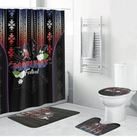 Mabuhay Philippines Festival Bathroom Set Filipino Map Sampaguita Igorot Pattern