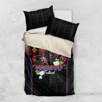 Mabuhay Philippines Festival Bedding Set Filipino Map Sampaguita Igorot Pattern
