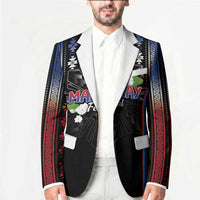 Mabuhay Philippines Festival Blazer Filipino Map Sampaguita Igorot Pattern