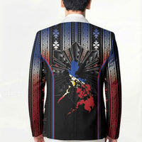 Mabuhay Philippines Festival Blazer Filipino Map Sampaguita Igorot Pattern