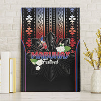 Mabuhay Philippines Festival Canvas Wall Art Filipino Map Sampaguita Igorot Pattern